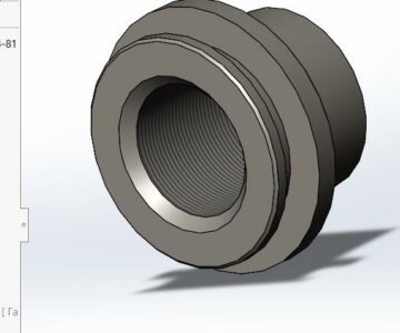 3D модель Гайка запрессовываемая ОСТ 4Г 0.893.014-81