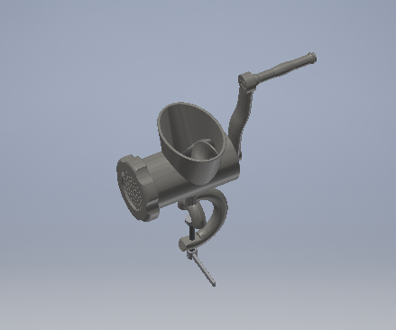 3D модель Мясорубка в Autodesk Inventor
