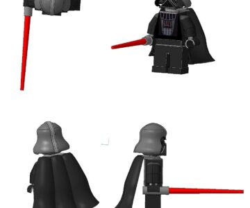 3D модель Lego Дарт Вейдер