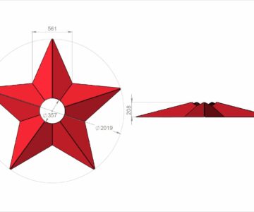 3D модель Звезда вечный огонь