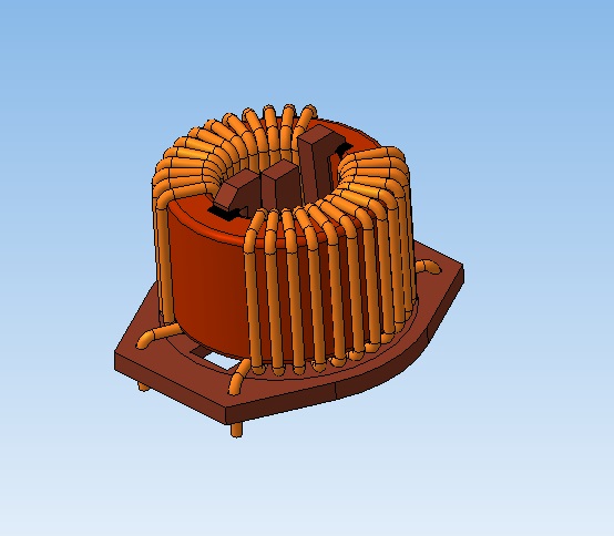 3D модель Симметричный дроссель WE_744834101