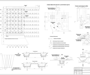 Чертеж Проектирование технологических процессов производства земляных работ (место строительства: Санкт - Петербург)