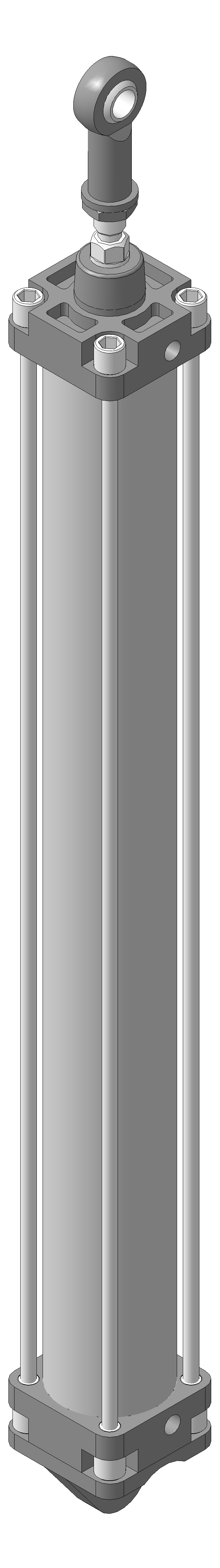 3D модель Цилиндр пневматический  40М2L080А0700