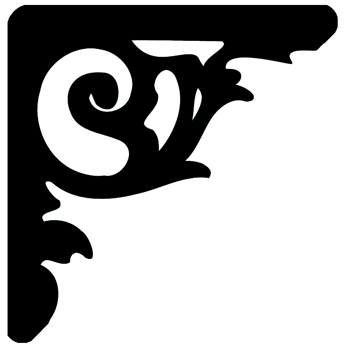 Чертеж Кронтшейн "Кованный завиток" для ЧПУ плазмореза