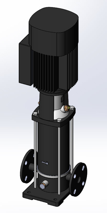 3D модель Насос Grundfos CRE 10-5 LOW NPSH