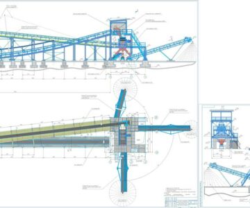 Чертеж Установка по производству щебня 500тыс.т в год
