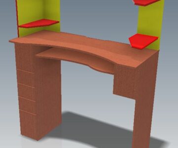 3D модель Модель стола на балкон.