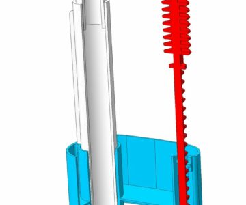 3D модель Клапан мембранный для унитаза