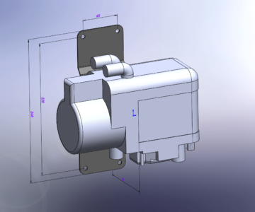 3D модель Подогреватель жидкостной дизельный WEBASTO Termo Pro 50 Evo