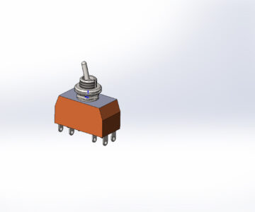 3D модель Тумблер ПТ2-40 В УСО.360.054 ТУ в SolidWorks