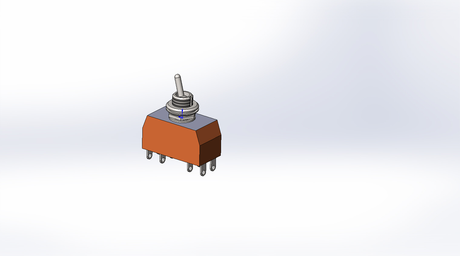 3D модель Тумблер ПТ2-40 В УСО.360.054 ТУ в SolidWorks