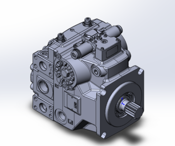 3D модель Насос аксиально поршневой H1-P-130-R-B-A-A5-C3-N-D8-G-G3-H3-L-35-L-35-N-E-28-PN-NNN-NNN