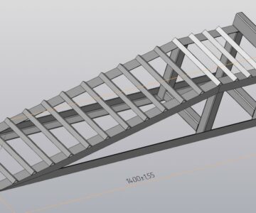 3D модель Мини эстакада длиной 4  м