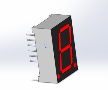 3D модель Цифровой дисплей, индикатор