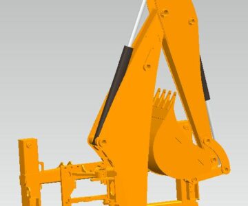 3D модель Оборудование экскаваторное для трактора-экскаватора