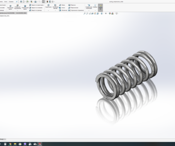 Чертеж Макрос для SolidWorks автоматическое создание пружин сжатия и растяжения