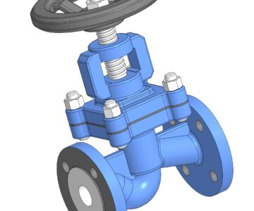 3D модель Запорный клапан DN25 PN16