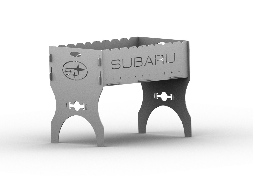 3D модель Мангал SUBARU 320х480х395 мм.