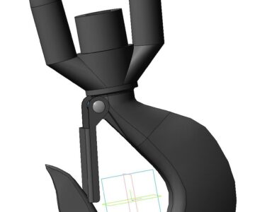 3D модель Крюк крановый 11т