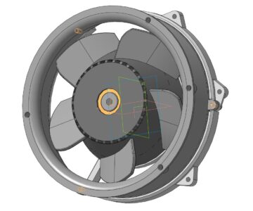 3D модель Вентилятор осевой Ebm Papst DV6224
