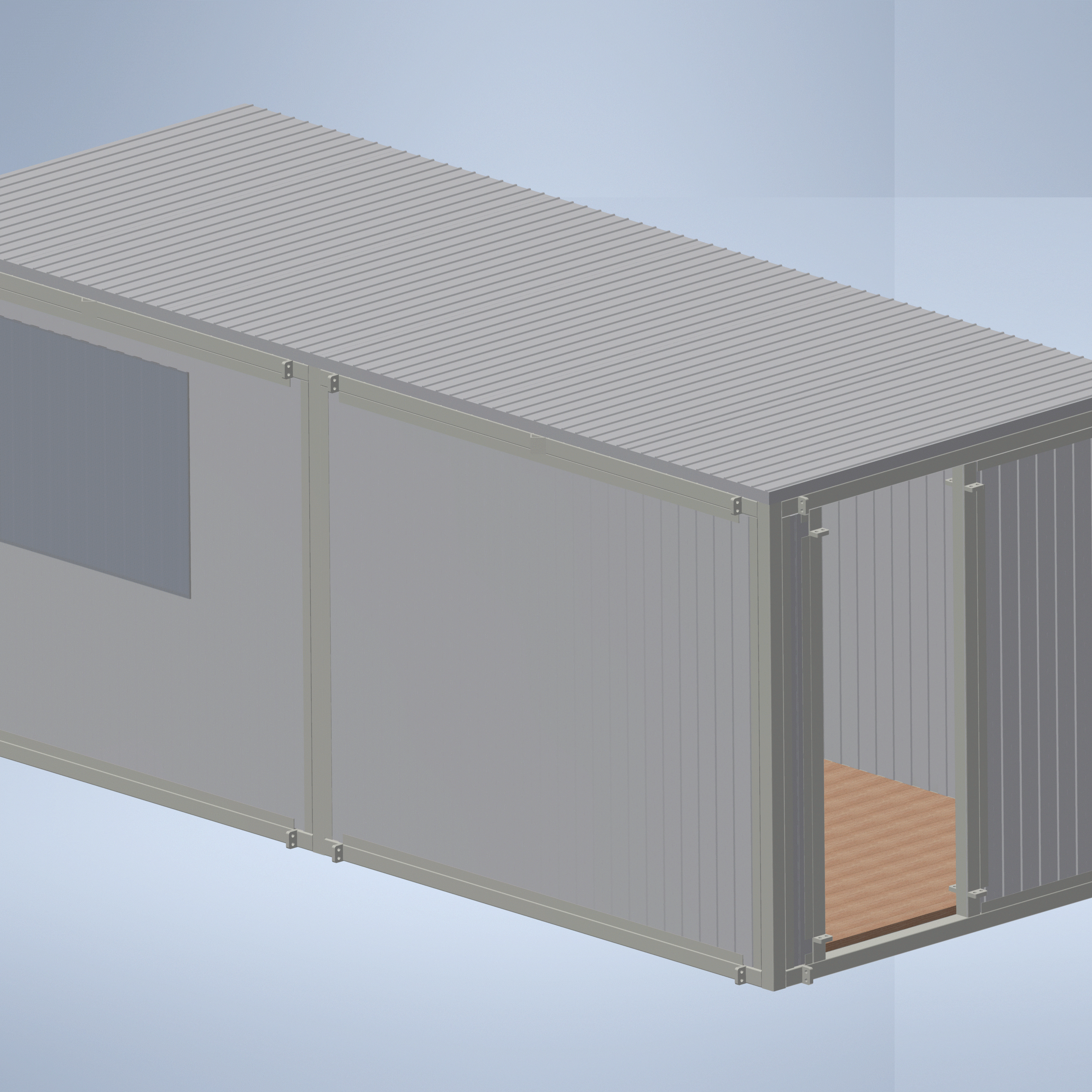 3D модель Строительный вагончик