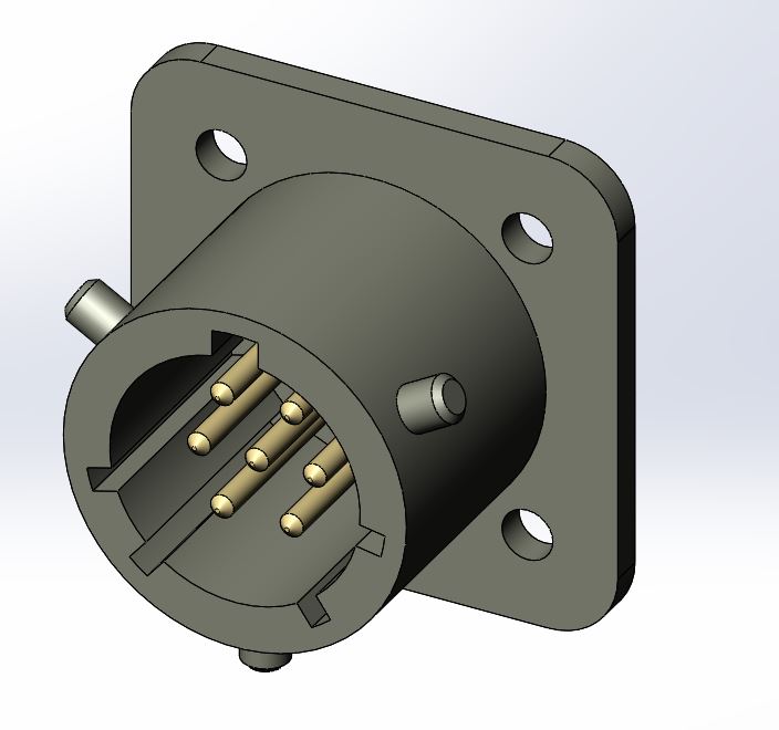 3D модель Вилка ОНЦ-БС-1-7-12-В1-1-В