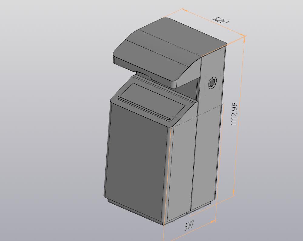 3D модель Урна многофункциональная