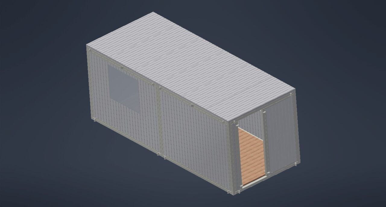 3D модель Строительный вагончик