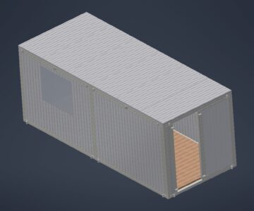 3D модель Строительный вагончик