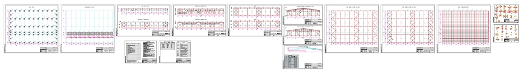 Чертеж Складской комплекс раздел КМ 42м х 60м