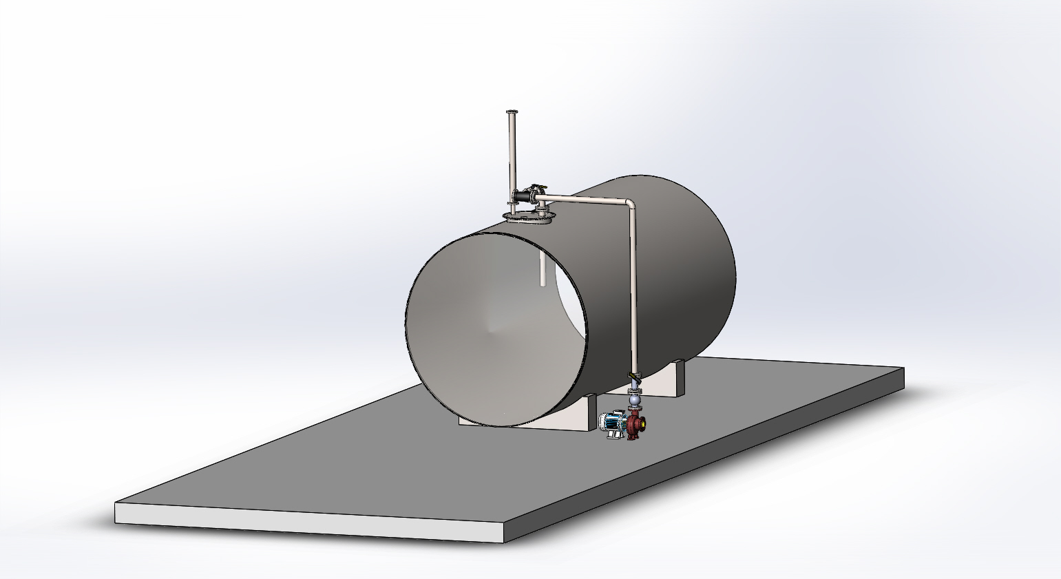 3D модель Резервуар хранения ДТ