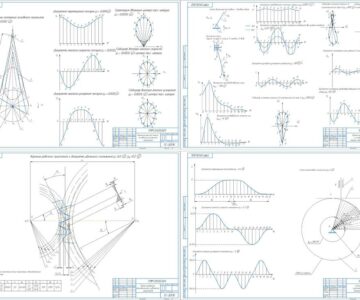 Чертеж Анализ и синтез механизмов самоходного шасси (Задание 9 Вариант 5)