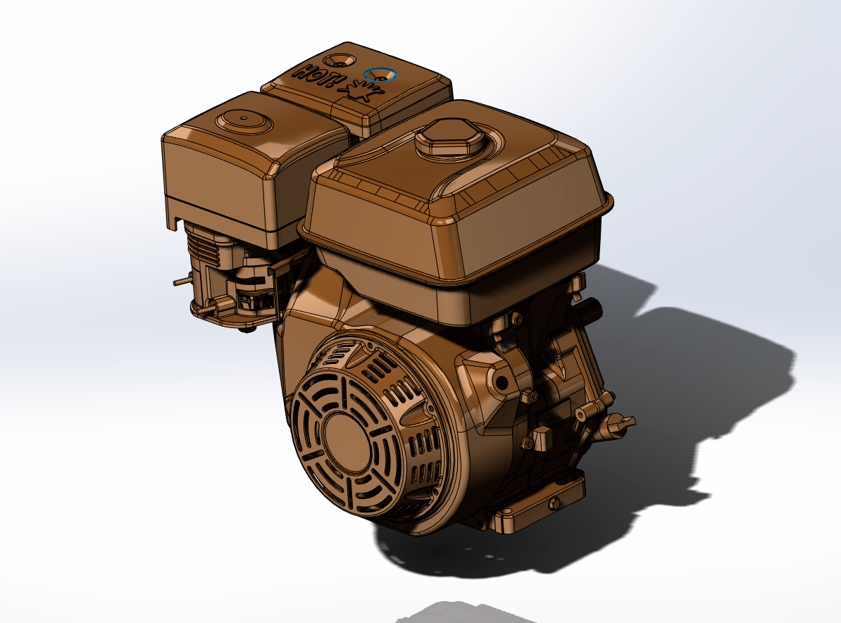 3D модель Двигатель Lifan 182F-190F