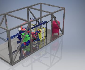 3D модель Индивидуальный тепловой пункт мощностью 1,0МВт