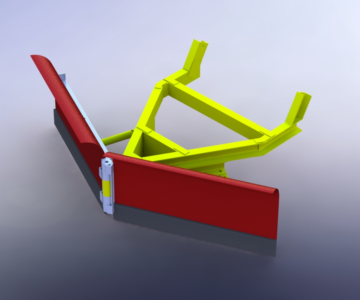 3D модель Отвал (Лопата) для внедорожника