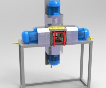 3D модель Станок для зачистки от ржавчины трубы