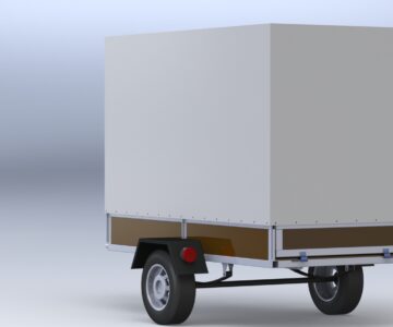 3D модель Прицеп для легкового автомобиля
