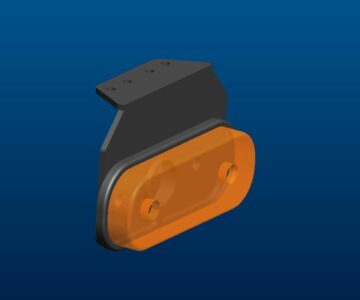 3D модель Боковой габаритный фонарь грузового автомобиля