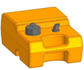 3D модель Пластиковые топливные баки на 12 и 24 литра