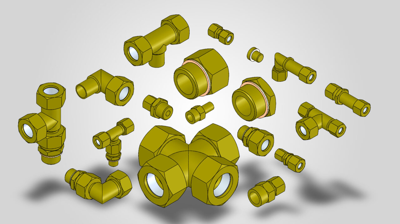 3D модель Фитинги Legris для Solidworks