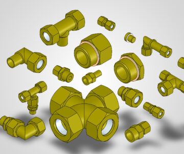 3D модель Фитинги Legris для Solidworks