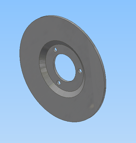3D модель Диск тормозной скутера YH50QT-17JUMBO