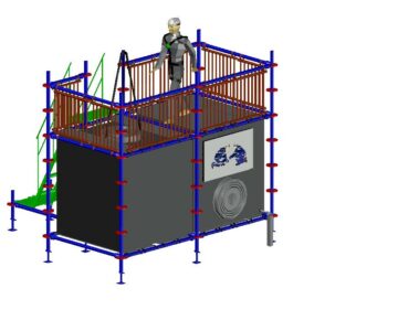 3D модель Имитация замкнутого пространства (полигон)