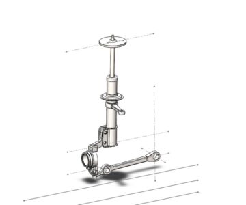 3D модель Передняя подвеска автомобиля ВАЗ 2112