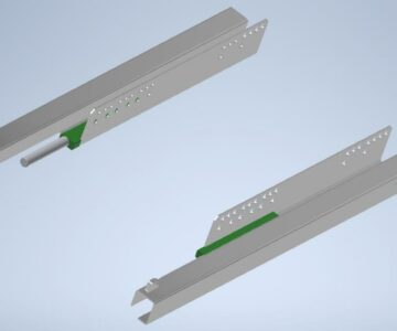 3D модель Скрытая направляющая 400