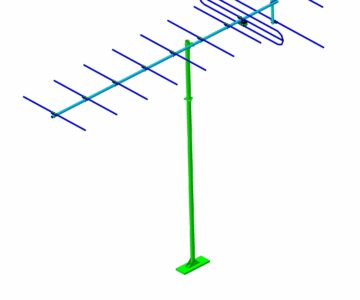 3D модель Антенна диапазона 66...73 МГц