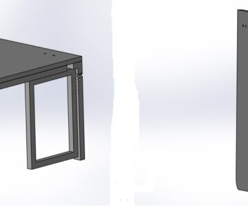 3D модель Стол-книжка откидной настенный
