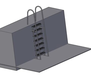 3D модель Лестница на парапет