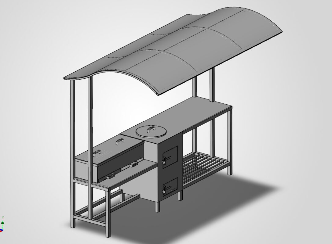3D модель Мангальный комплекс