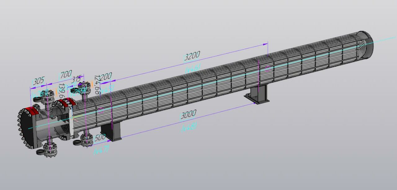 3D модель Теплообменник природного газа